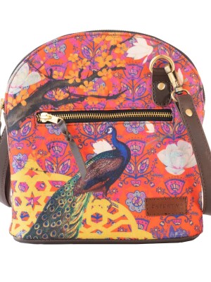The Song of Peacock Crossbody Shoulder Bag