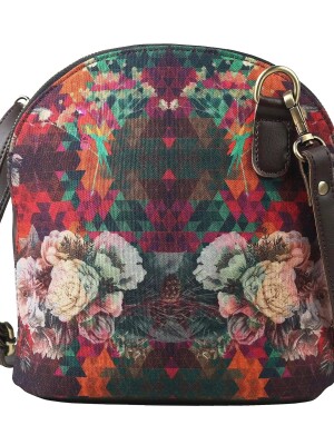 Multicolour Floral Cool Crossbody Bag For Women