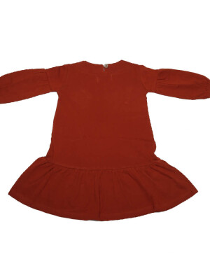 Cuff Sleeve Frock with Flap Pockets