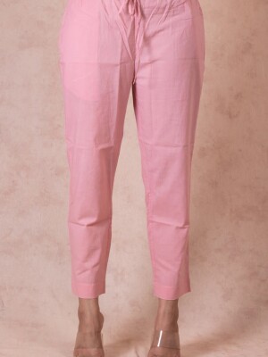 lavender Akola cotton pant, &nbsp;comfortable pants feature an elasticized waist