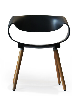 Ultimate flexible fiber chair with wooden legs perfect for living rooms, dining areas, bedrooms, cafes, and restaurants