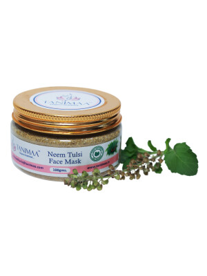 Neem Tulsi Face Mask anti acne facepack solution for oily or pimple prone skin weight 100gms