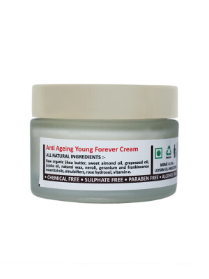 Anti-Ageing Young Forever Cream delays ageing fine lines skin brightening soothing weight 50gms