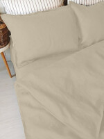 Double bed sheet, 100% Pure Linen Stone Colored Luxury Bed Sheet Set