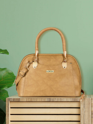 Lorem MACAROON CREAM Premium Leather Small Shoulder Handbag For Women And Girls