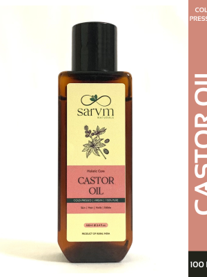 Castor cold pressed natural reduces acne scalp healthy oil 100 ml