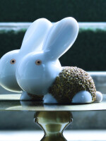 Charming rabbit decor set: pair of 2 - perfect addition to living rooms and bedrooms