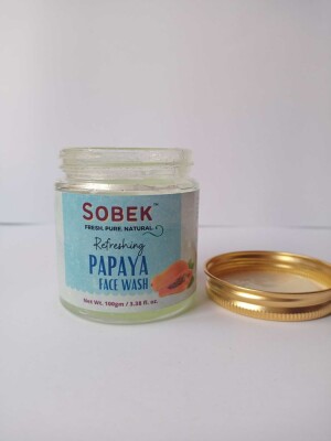 Sobek naturals Ripe Papaya refreshing facewash | Toxins free