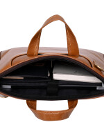 ARDAN Genuine Leather 15Inch Laptop Sleeve Bag Sleek Design Office Bag brown Color