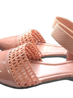 O&E Net Designed New York Pink Color Casual Flat Sandal for daily/Office Wear Sandal for Women and Girls