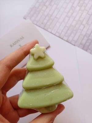 Christmas tree soap set of 2 by Sobek Naturals