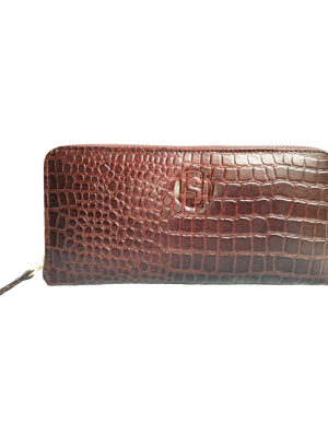 Brown Genuine Leather Party Wallet