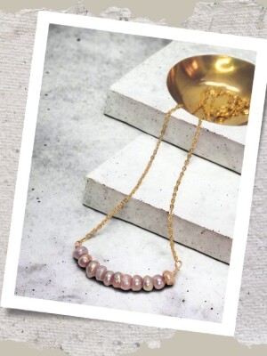 Classy Pearl Chain Necklace