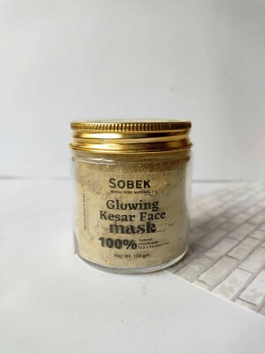 Kesar Glowing face mask face pack 100 grams | SLS paraben free