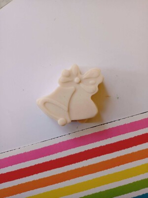 Christmas bell shaped toy kids goat milk shea butter soap set of 2