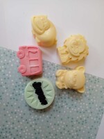 Kids cartoon mixed animals and cars toy shaped soaps set of 4-6