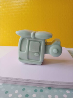 Kids vehicle helicopter plane toy shaped goat milk shea butter soap bar 100 grams set of 2