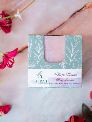 Rose & lavender handmade soap for soothing skincare bliss