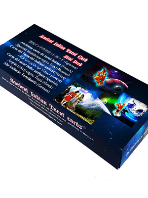Ancient Indian Tarot Cards, Mini Kit, 78 Original cards, Meaning written on it, Beginners to Professional Practitioner, 15 x 6 cm Cards, Indian God,