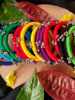 Multicolor gugri bangle set (6pcs)