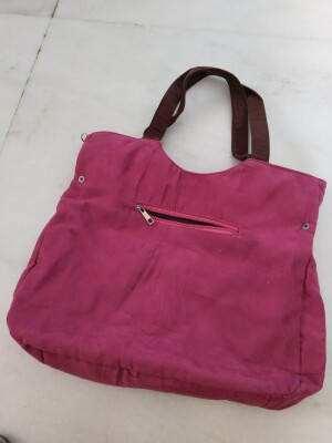 Magenta Bag for college and office use