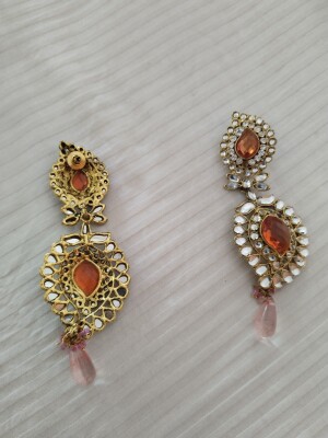 Beautiful Kundan long earrings