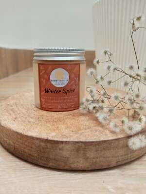 Winter Spice Scented Candle (120ml) With fragrance notes of sweet orange and cinnamon.