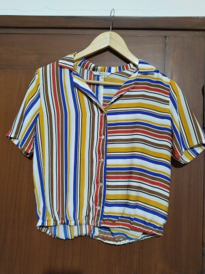 Multi coloured stripe Shirt from only