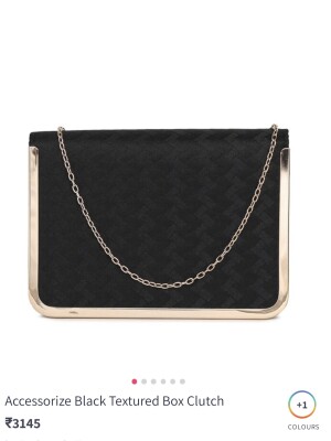 Jet black Sling bag from accessories