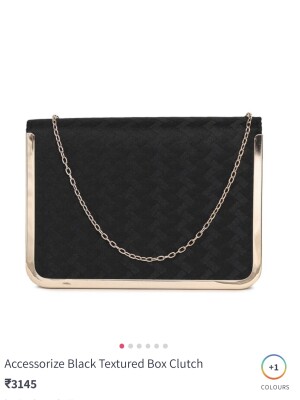 Jet black Sling bag from accessories