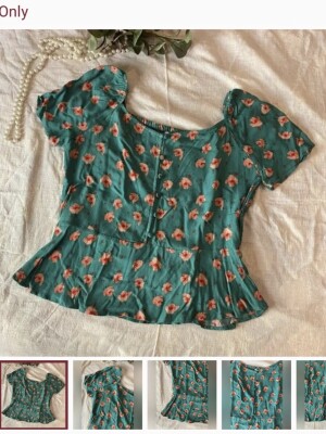 Western Floral top from only