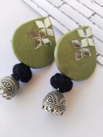 Rainvas Light green mirror earrings