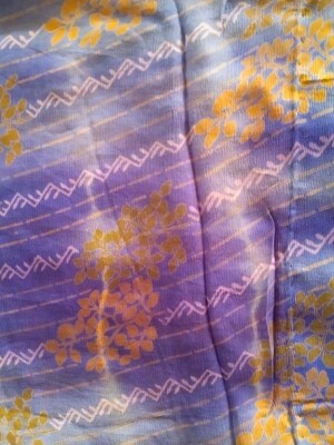 Purple Toned Pure Shiffon Printed Saree.