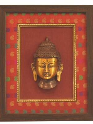 Frame brass buddha wall hanging frame
