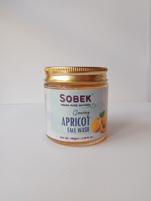 Sobek Natural Apricot and almond facewash | No SLS and paraben 100 ML