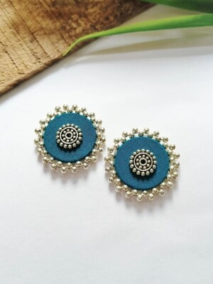 Handmade Earrings ,Embellished with  Stone & pearls