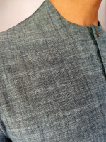 Charcoal chambray curated high neck REGALIA kurta set