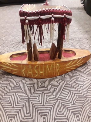 Kashmir wooden Shikara showpiece