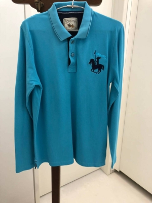 Le Bon Ton Blue Mens Polo Tshirt