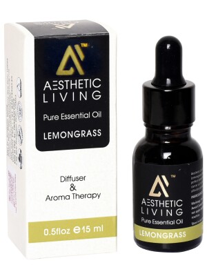 Aesthetic Living Lemongrass Pure Essential Oil (15ml)