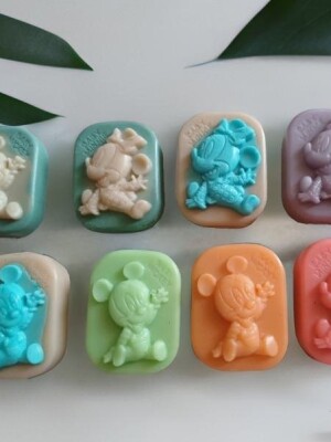 Handmade Kids Mickey Mouse Soaps - Set of 3