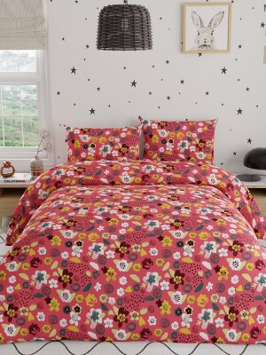Single bed sheetSwaas Petal Princess 100% Cotton Antimicrobial Kids Bedsheet Set