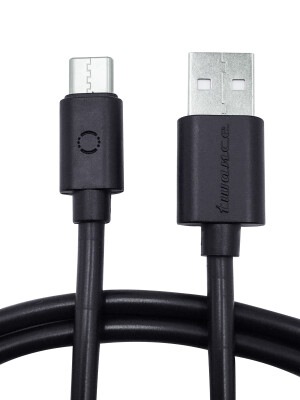 twance T20 PVC Type C to USB charging and data sync Cable, 1 Meter, Black
