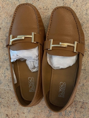 Rosso Brunello Brown Loafers in UK size 39