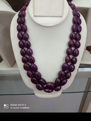 Green, purple marun original beads