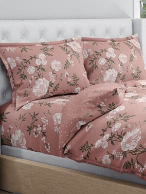 Single ,king size, queen size,bed sheet,Antimicrobial 100% Cotton Dusty Floral Bedsheet Set