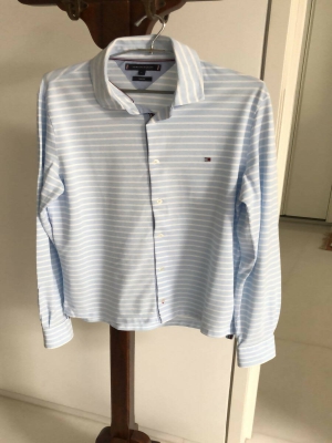 Tommy Hilfiger Premium Sky Blue Striped Shirt