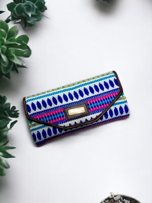 Beautiful design jacquard wallet for women
