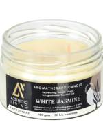 Aesthetic Living 3 wick Soy wax White Jasmine Candle, a green alternative to paraffin wax.