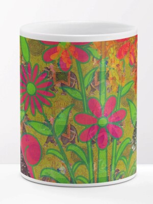 Vibrant and Unique Two Peacock Designer Coffee Mug